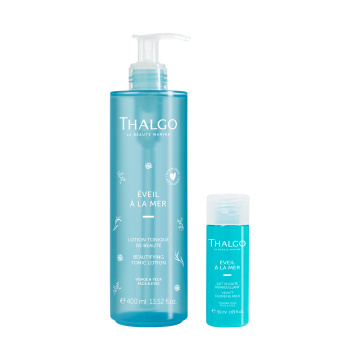  Дуэт Очищение Eveil a La Mer: Тонизирующий лосьон + Молочко, 450 мл 